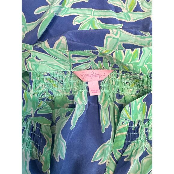 Lilly Pulitzer Bailey Koala of the Wild 100% Silk Tank Top Size Large - Picture 9 of 9